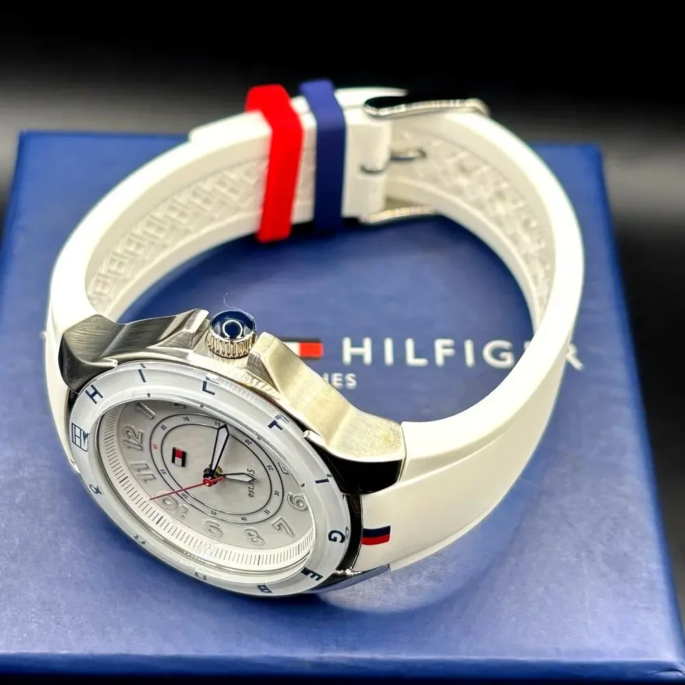 Tommy Hilfiger Carley 1781271 Women’s White Silicone Quartz Watch 34mm